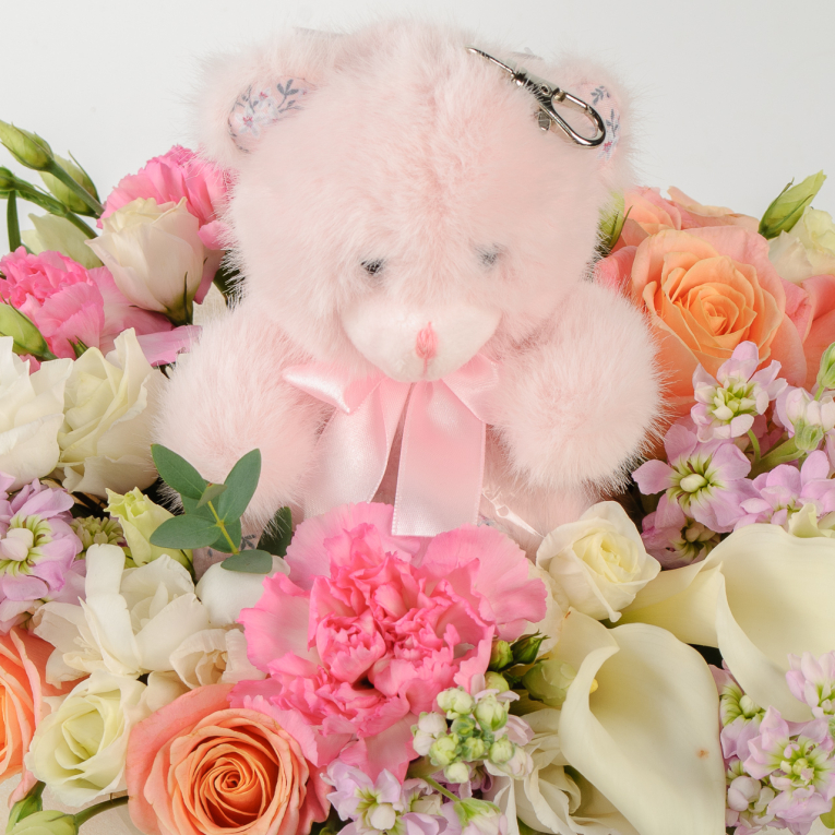 Букет в коробке Мягкое счастье