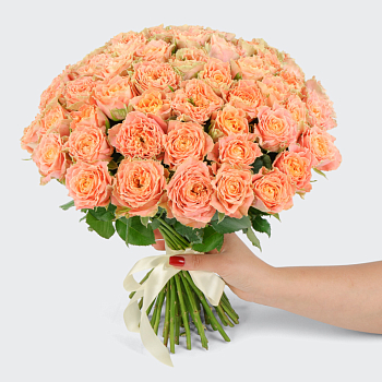 Букет из 51 розы Персиковое удовольствие