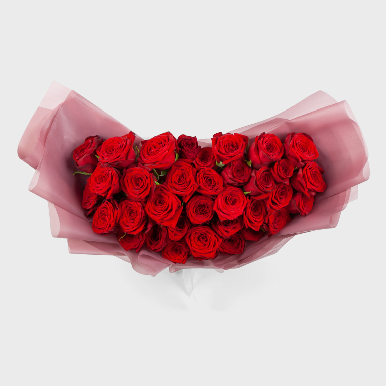 Букет из 35 роз Свет сердца