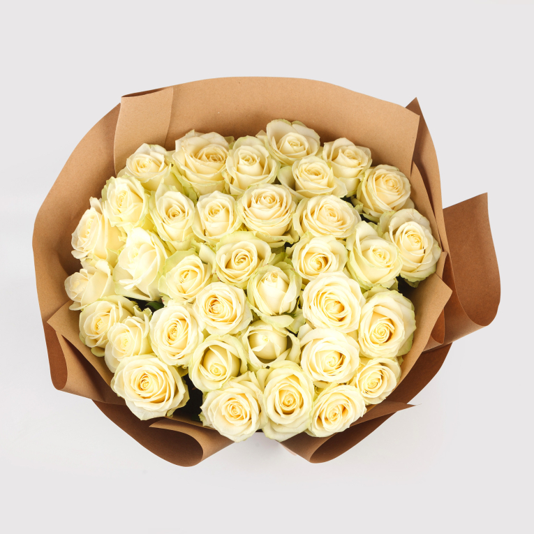 Букет из 35 роз Прекрасная незнакомка + Десерт в ПОДАРОК!