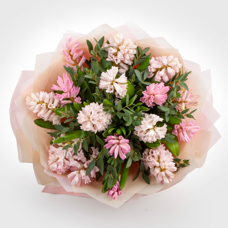 Букет гиацинтов Розовая луна