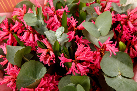 Букет с гиацинтами Тихий вечер