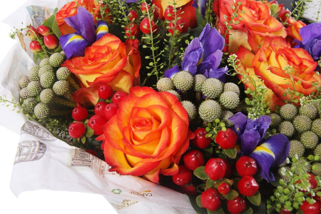 Букет Пылающая звезда