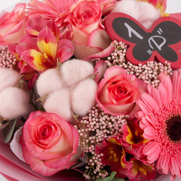 Букет Розовый калейдоскоп