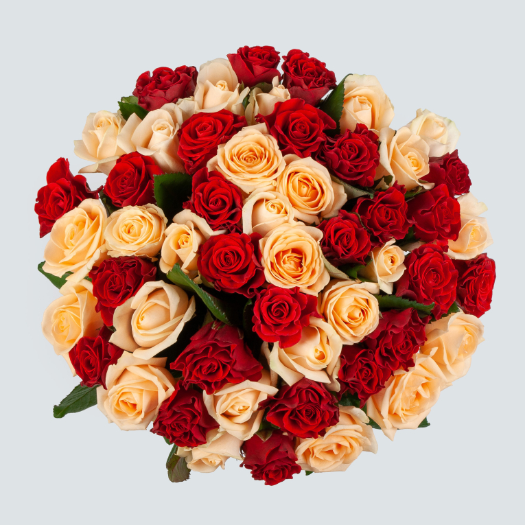 Букет из 51 розы До скорой встречи