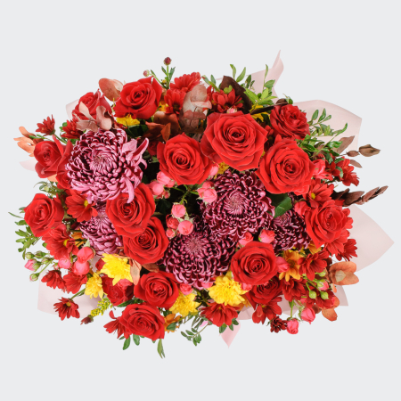 Букет в шляпной коробке Мираж