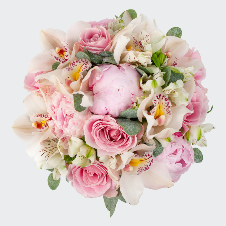 Букет невесты с орхидеями Леона