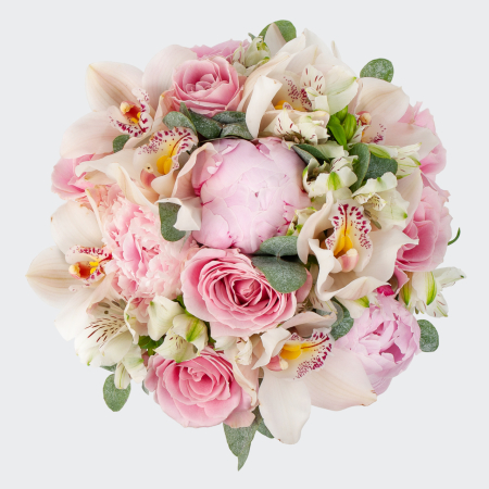 Букет невесты с орхидеями Леона