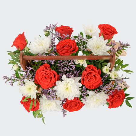 Композиция Лето в корзинке