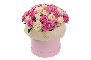 Букет Букет Восхищение в шляпной коробке