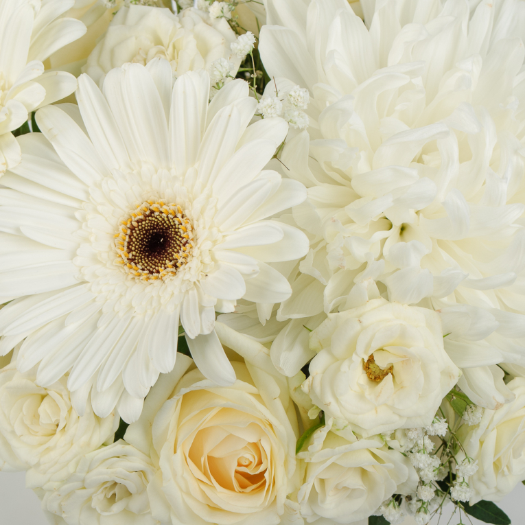 Букет в коробке Белое сияние