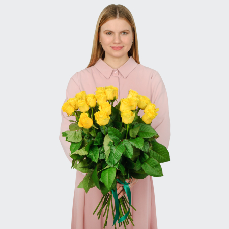 Букет 21 роза Илиос