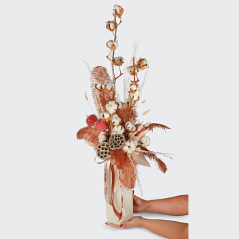 Цветы в вазе Белая волна