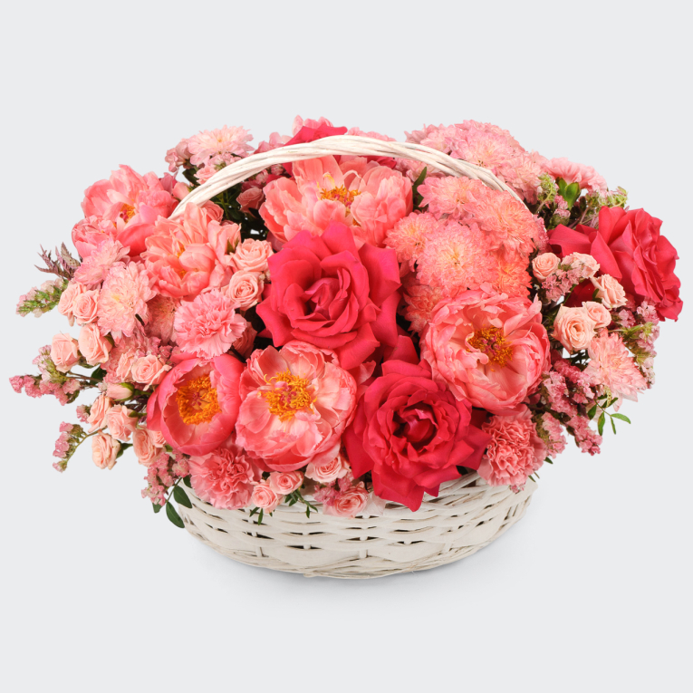 Букет в корзине Счастье без границ