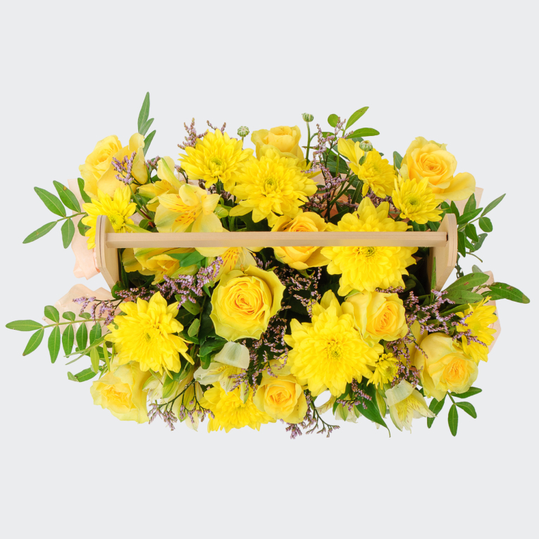 Букет в ящике Кладовая солнца