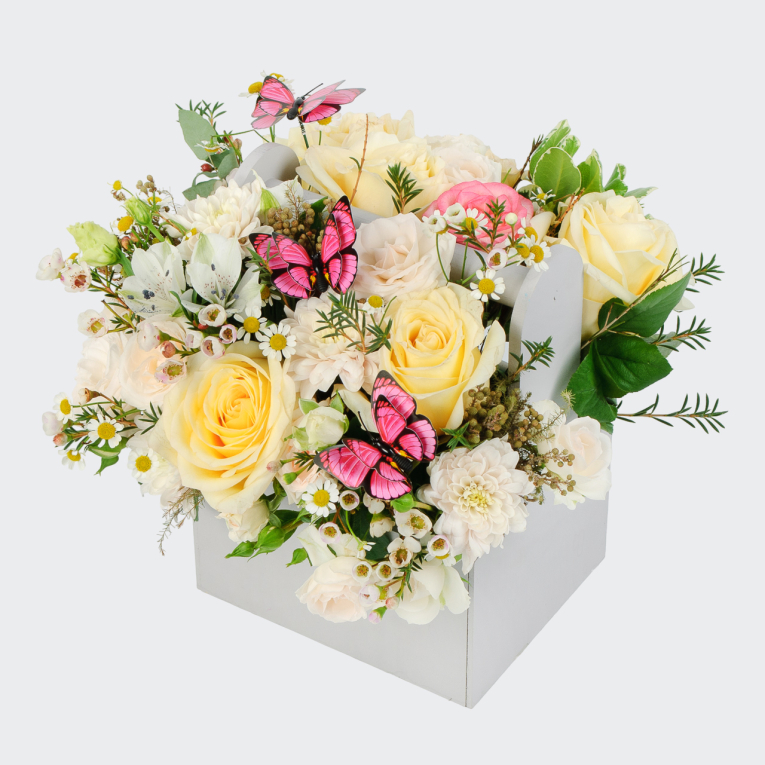 Букет в ящике Легкие крылышки