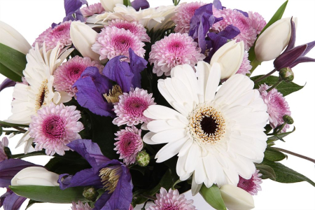 Букет Перед рассветом в шляпной коробке