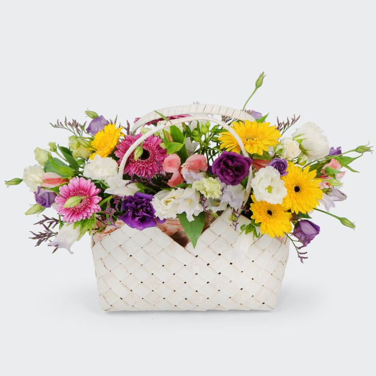 Букет в корзине Теплое утро