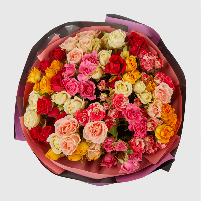 Букет из кустовых роз Громкие чувства