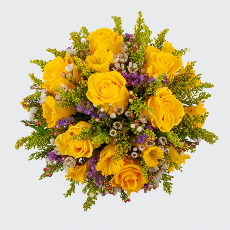 Букет в коробке Золото весны