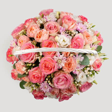 Букет в корзине Скорое свидание