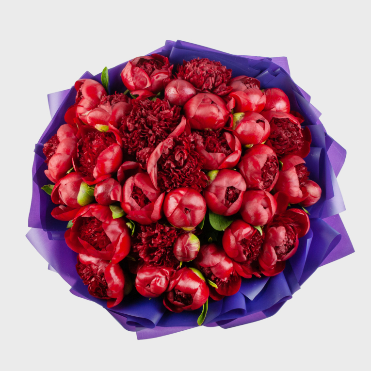 Букет из 33 пионов Тайное желание