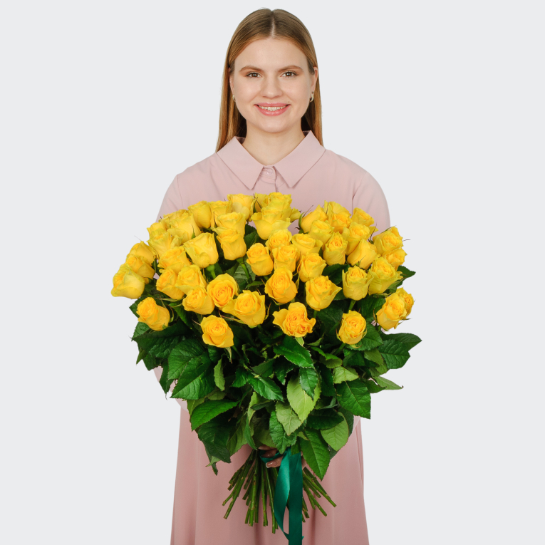 Букет 51 роза Илиос