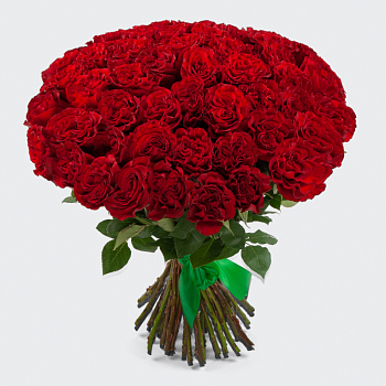 Букет 51 роз Хартс (Эквадор), 60 см