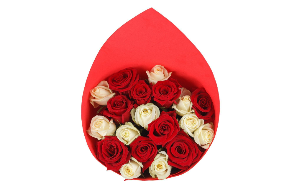 Букет из роз Арлекино (макси)