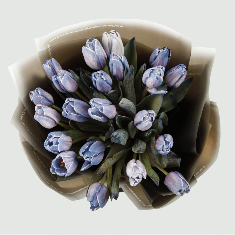 Букет из 21 тюльпана Аметист