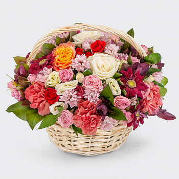 Букет в корзине Ласковые руки