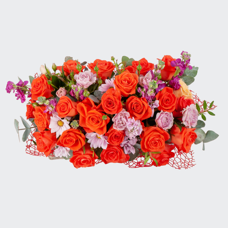 Композиция в кашпо Рыжая дриада