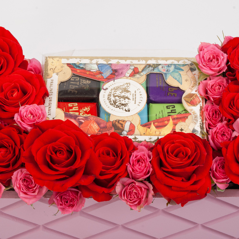 Композиция в кашпо Сладкий миг