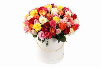 Букет Фламандская легенда (101 роза) в коробке