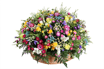 Букет Тайны Версаля в корзине Букет Тайны Версаля в корзине