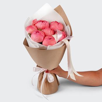 Букет из пионов Радостные вести