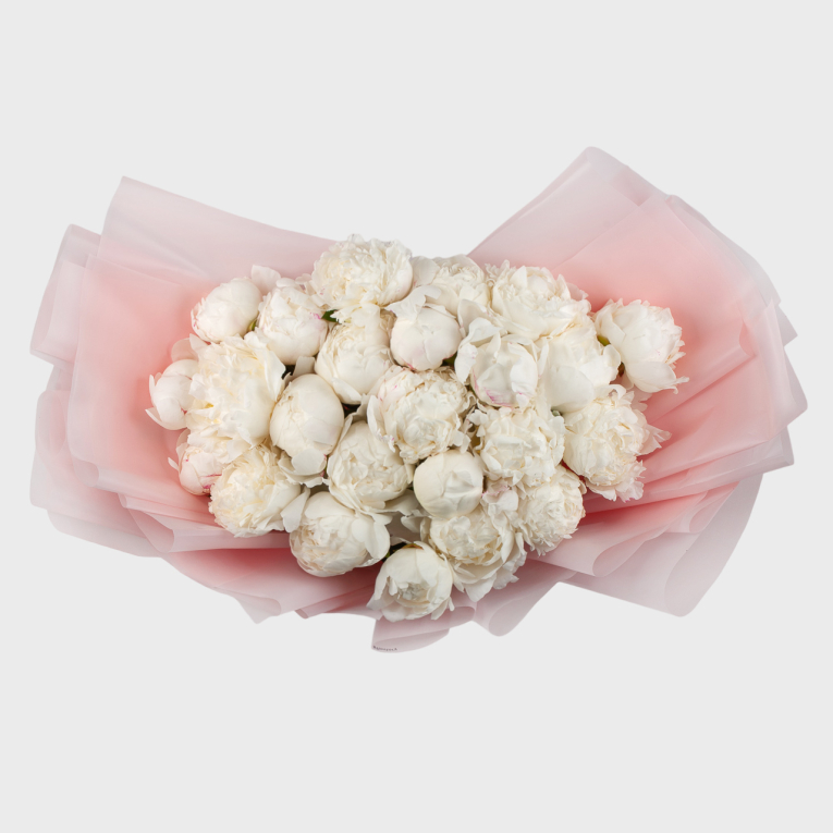 Букет из 25 пионов Искренний дар