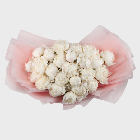 Букет из 25 пионов Искренний дар