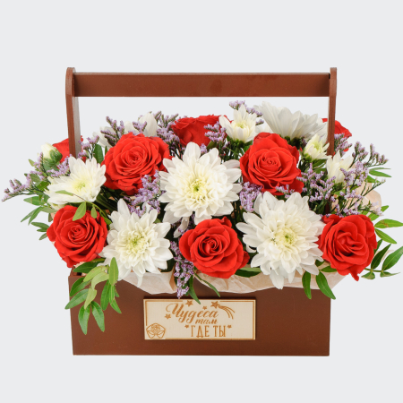 Композиция Лето в корзинке