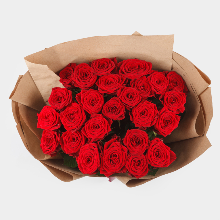 Букет из 35 роз Люблю тебя