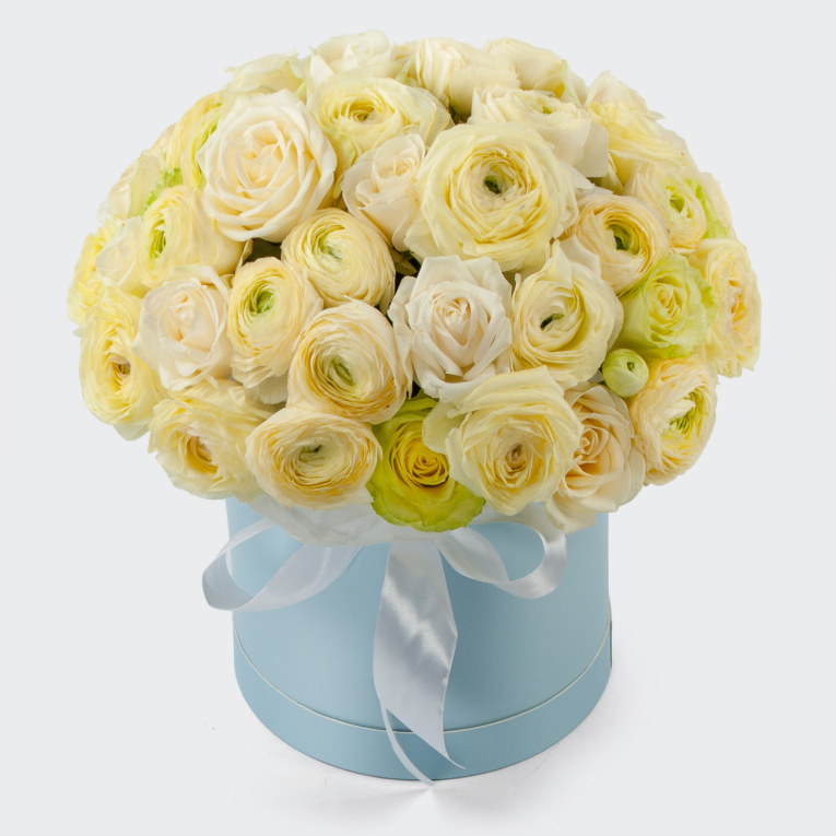 Букет в коробке Небесный город