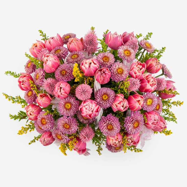 Букет в корзине Поцелуй мечты