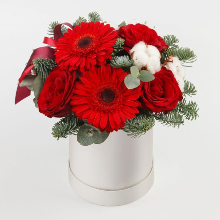 Букет в коробке Новогодний танец