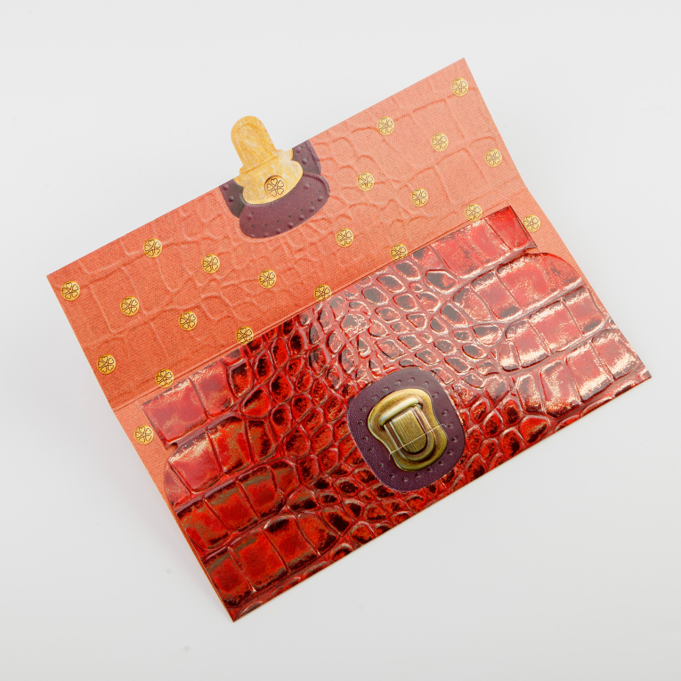 Открытка-конверт «В день рождения» (кошелек)