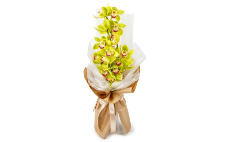 Букет из лимонной орхидеи Тропиканка