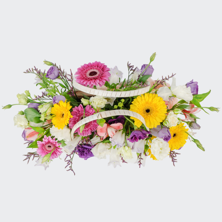 Букет в корзине Теплое утро