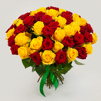 Букет из 51 розы Солнце Индии