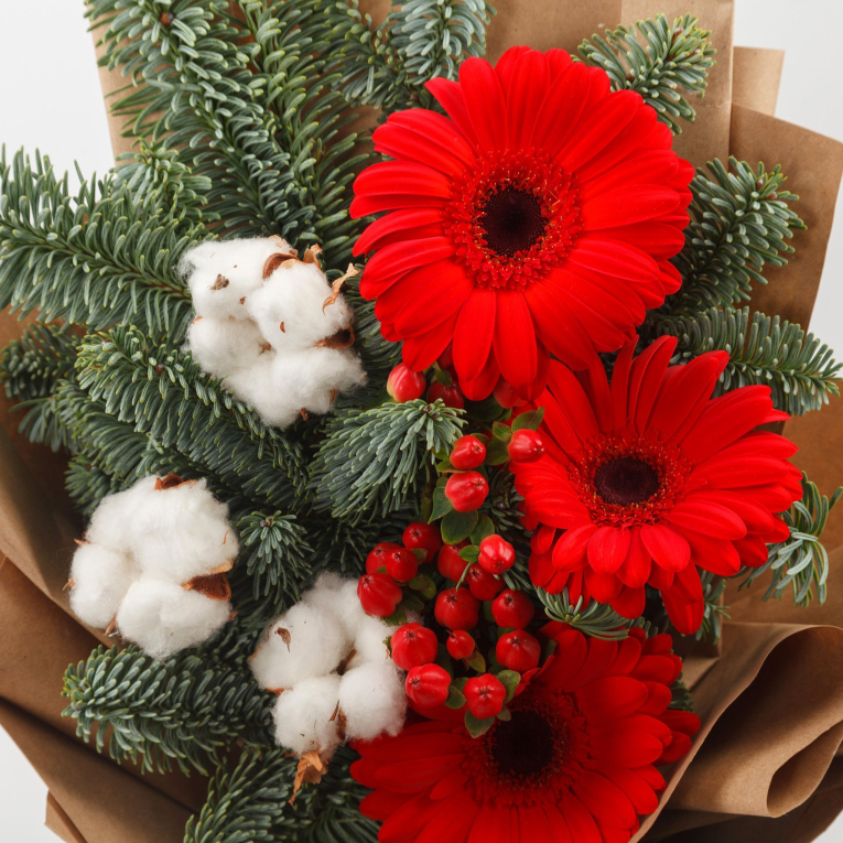 Букет Морозный румянец