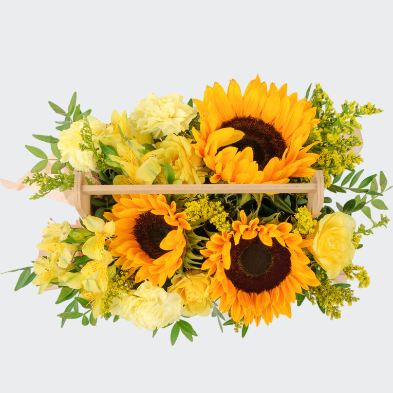 Букет в ящике Роскошь лета