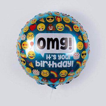 Воздушный шар «omg! It's your birthday!»